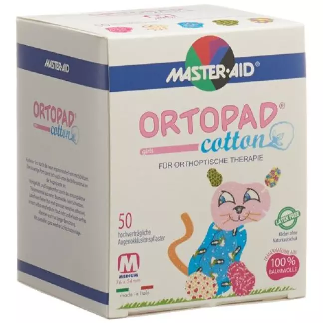 Ortopad Cotton Occlusionspfl Med Girls 2-4j 50 штук Ortopad Cotton Occlusionspfl Med Girls 2-4j 50 штук