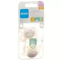 MAM Original Nuggi Latex 0 bis для 6-месячных 2 штуки