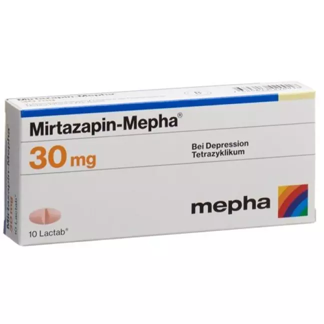 Миртазапин Мефа 30 мг 30 таблеток покрытых оболочкой 