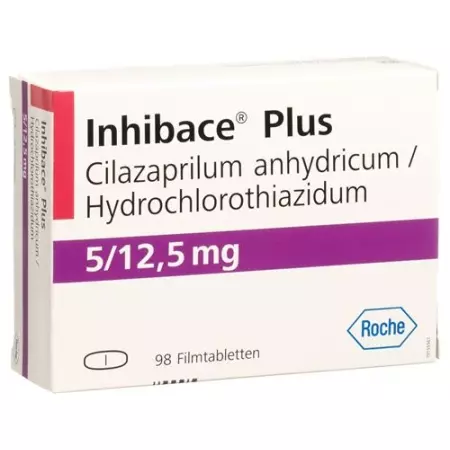 Inhibace Plus 5 mg 98 filmtablets Inhibace Plus 5 mg 98 filmtablets