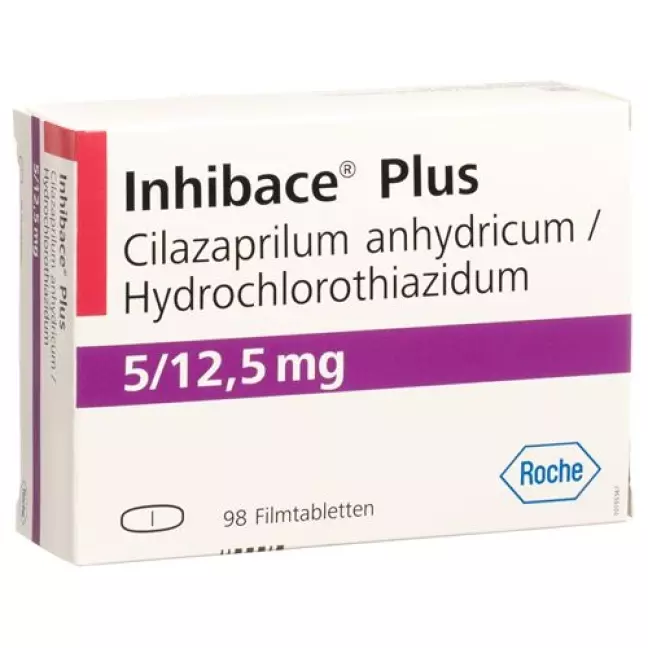Inhibace Plus 5 mg 98 filmtablets Inhibace Plus 5 mg 98 filmtablets