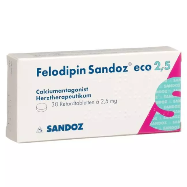 Felodipin Sandoz ECO Retard 2.5 mg 30 tablets Felodipin Sandoz ECO Retard 2.5 mg 30 tablets