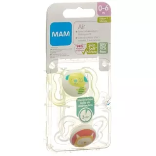 MAM Air Nuggi 0 bis для 6-месячных 2 штуки