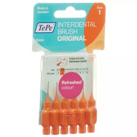 TePe Interdentalbursten 0.45мм 6 штук TePe Interdentalbursten 0.45мм 6 штук