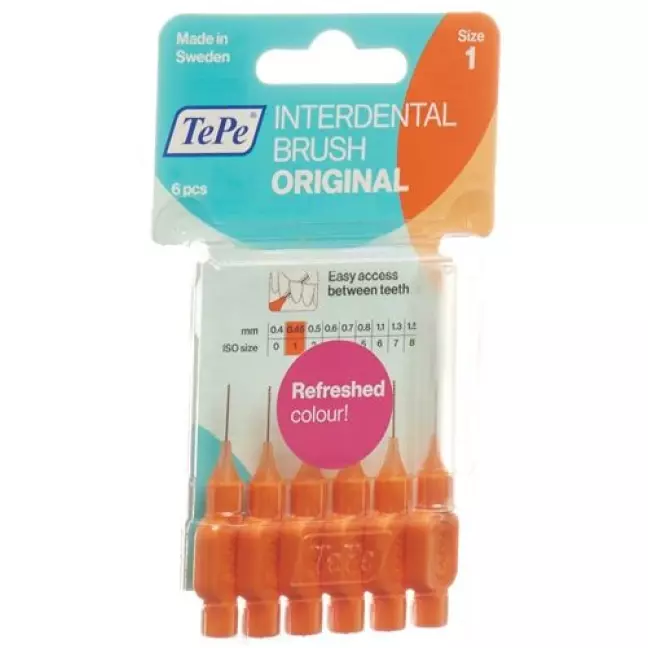 TePe Interdentalbursten 0.45мм 6 штук TePe Interdentalbursten 0.45мм 6 штук