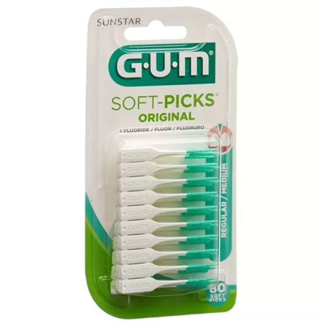 Gum Sunstar Borsten Soft Picks Regular 80 штук Gum Sunstar Borsten Soft Picks Regular 80 штук