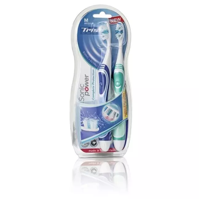 Trisa Sonic Power Akku Complete Protect Medium Duo Trisa Sonic Power Akku Complete Protect Medium Duo