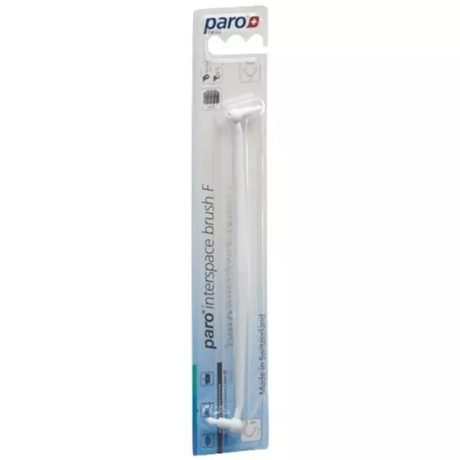 Paro Interspace Burste F Halter Weiss 2 Bursten
