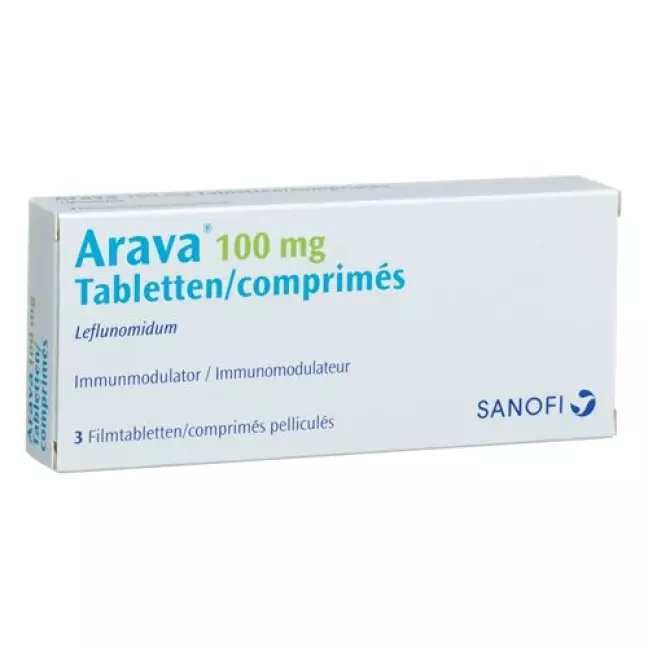 Арава 100 мг 3 таблетки покрытые оболочкой 