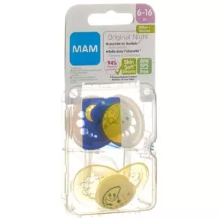 Mam Night Nuggi Sili 6-16m Spez Kol Girl 2 штуки
