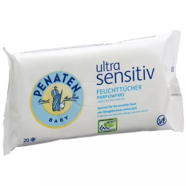 Penaten Ultra Sensitiv влажные салфеткиTravelp 20 штук Penaten Ultra Sensitiv влажные салфеткиTravelp 20 штук