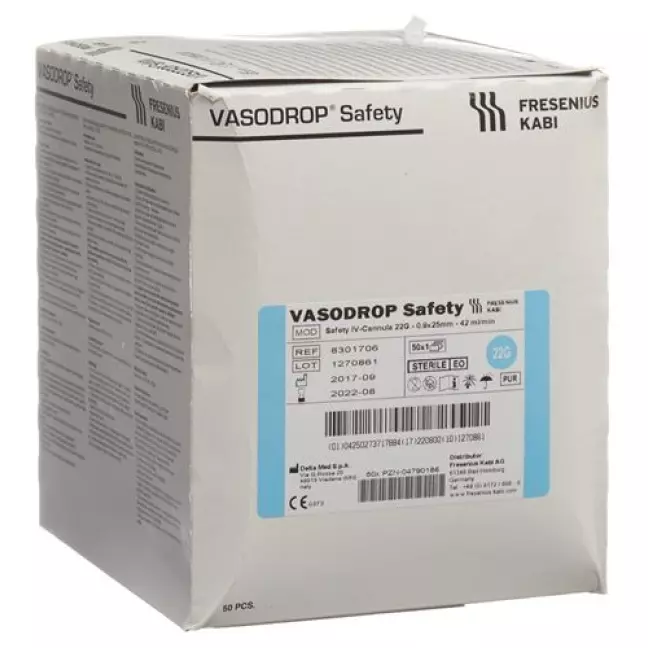 VASODROP SAFETY 22G 25MM/S