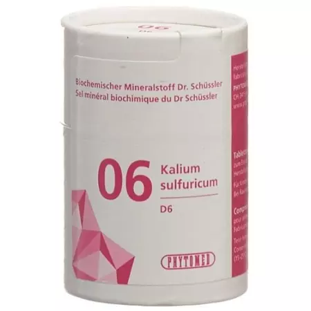Phytomed Schussler Nr. 6 Kal Sulf в таблетках, D 6 1кг Phytomed Schussler Nr. 6 Kal Sulf в таблетках, D 6 1кг
