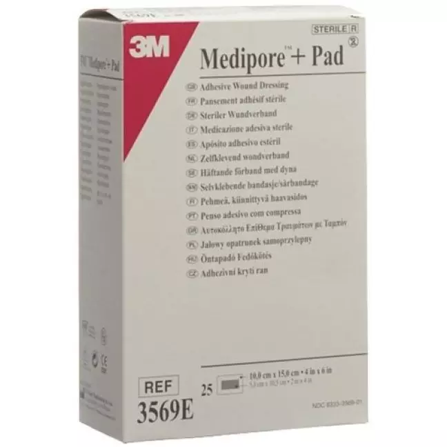 3M Medipore + Pad 10x15см / Wundkissen 5x10.5см 25 штук 3M Medipore + Pad 10x15см / Wundkissen 5x10.5см 25 штук