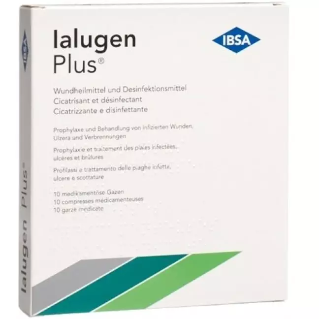 Ialugen Plus 10 X 10 cm 10 Medizingazen Ialugen Plus 10 X 10 cm 10 Medizingazen