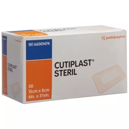 Cutiplast стерильный повязка для ран 15смx8см Weiss 50 штук Cutiplast стерильный повязка для ран 15смx8см Weiss 50 штук