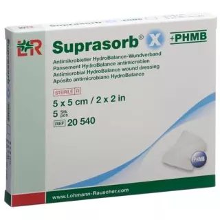 Suprasorb X + Phmb повязка для ран Hydrobalance 5x5см стерильный 5 штук