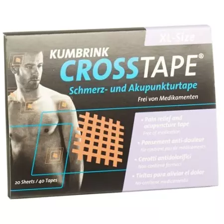 Crosstape Schmerz- Akupunkturtape XL 40 штук Crosstape Schmerz- Akupunkturtape XL 40 штук