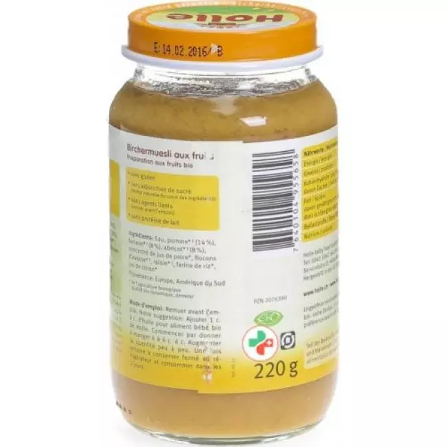 Holle Birchermusli nach dem 8. Monat Bio Glas 220г Holle Birchermusli nach dem 8. Monat Bio Glas 220г