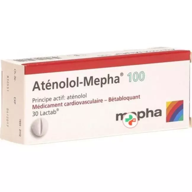 Atenolol Mepha 100 mg 30 Lactabs Atenolol Mepha 100 mg 30 Lactabs