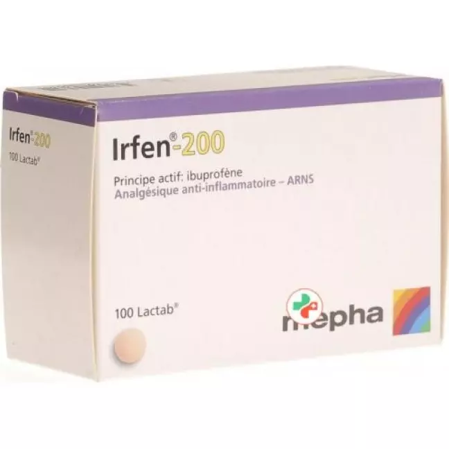 Irfen 200 mg 100 Lactabs Irfen 200 mg 100 Lactabs