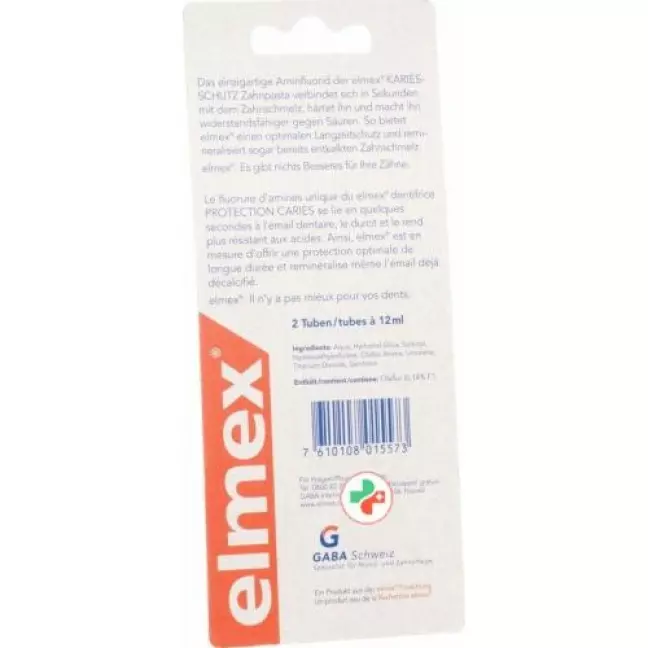 Elmex Rot Zahnpasta Taschenset 2x 12мл Elmex Rot Zahnpasta Taschenset 2x 12мл