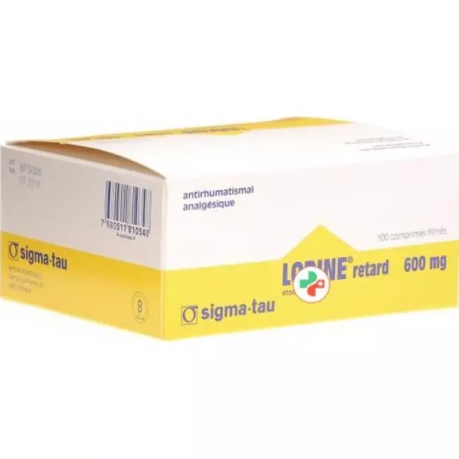 Lodine 600 mg 100 Retard filmtablets Lodine 600 mg 100 Retard filmtablets