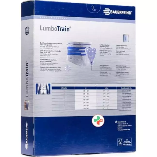 Lumbotrain Kreuzstutzbandage Titan размер 2 mit Pel Lumbotrain Kreuzstutzbandage Titan размер 2 mit Pel