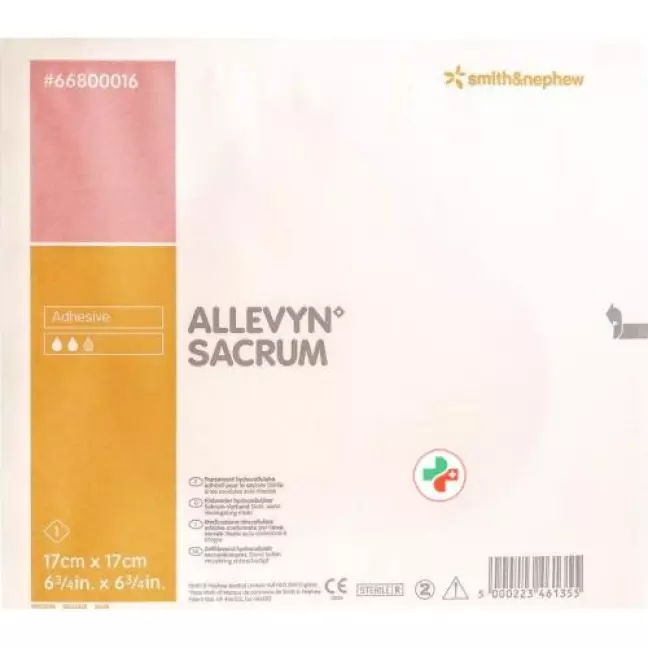 Allevyn Sacrum Wundverband 17x17см 10 пакетиков Allevyn Sacrum Wundverband 17x17см 10 пакетиков