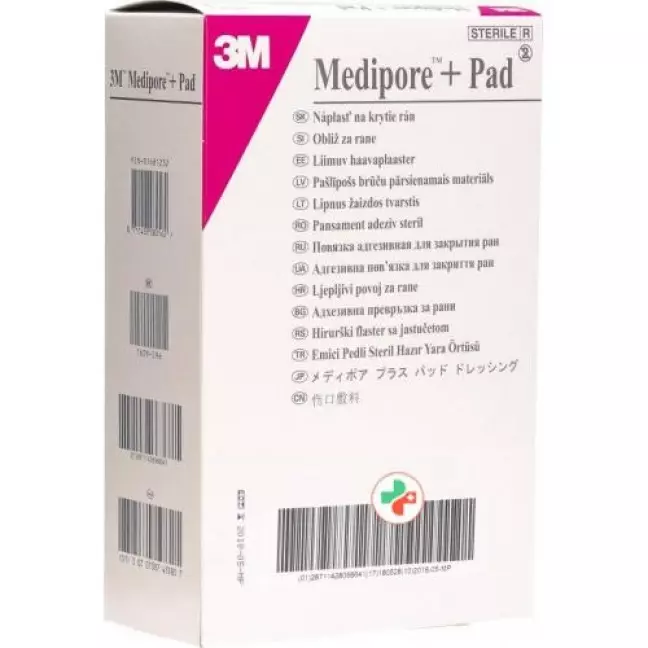 3M Medipore + Pad 10x15см / Wundkissen 5x10.5см 25 штук 3M Medipore + Pad 10x15см / Wundkissen 5x10.5см 25 штук