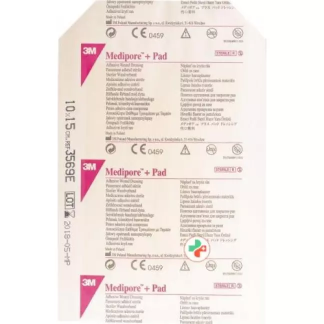 3M Medipore + Pad 10x15см / Wundkissen 5x10.5см 25 штук 3M Medipore + Pad 10x15см / Wundkissen 5x10.5см 25 штук
