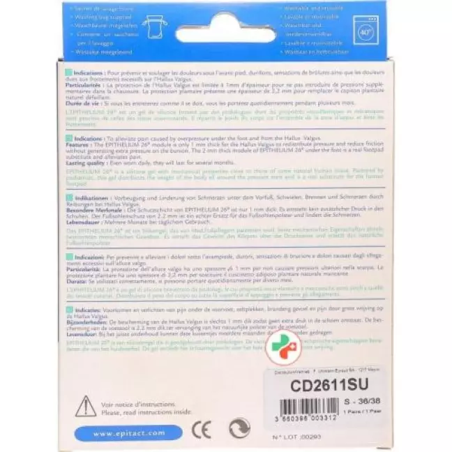 Epitact Doppelschutzkissen Hallux Valgus und Schmerzende Fusssoh Epitact Doppelschutzkissen Hallux Valgus und Schmerzende Fusssoh