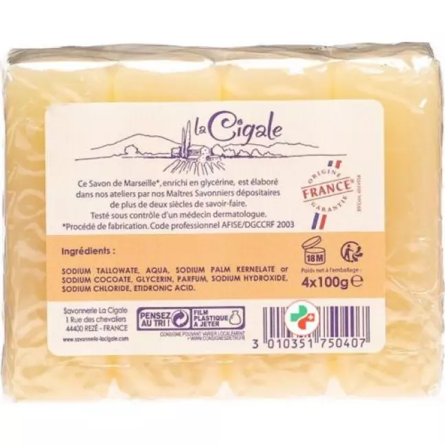 La Cigale Marseilleseife 4x 100г La Cigale Marseilleseife 4x 100г