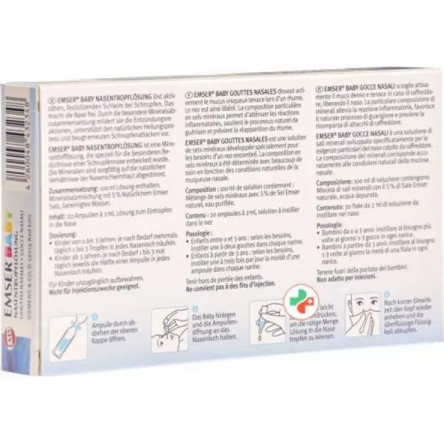 Die Emser Baby Nasentropflosung 20x 2мл Die Emser Baby Nasentropflosung 20x 2мл