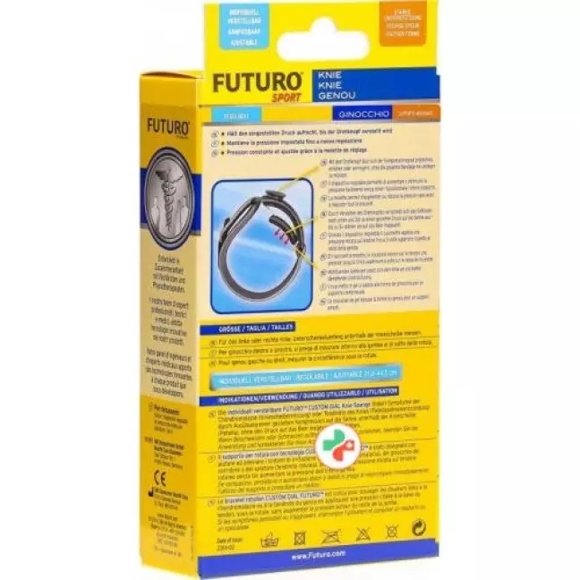3M Futuro Custom Dial Sport Kniespange Anpassbar 3M Futuro Custom Dial Sport Kniespange Anpassbar