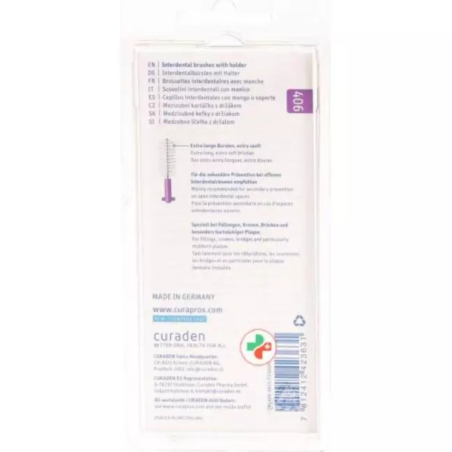 Curaprox CPS 406 Bursten+Halter Curaprox CPS 406 Bursten+Halter