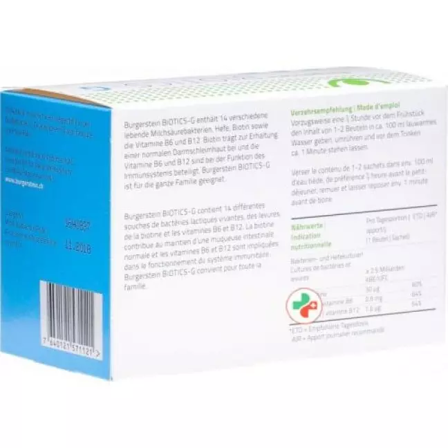 Burgerstein Biotics-G Pulver 30 пакетиков Burgerstein Biotics-G Pulver 30 пакетиков