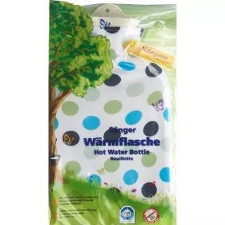 SÄNGER Wärmflasche Naturkau Plüsc 2l Tupfen
