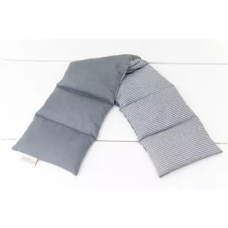 HERZZUCKER Raps-Wärmekissen 7-Kam 65x18cm grau
