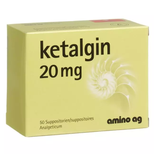 Ketalgin Zäpfchen 20mg 50 Stück Ketalgin Zäpfchen 20mg 50 Stück