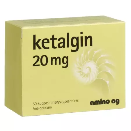 Ketalgin Zäpfchen 20mg 50 Stück Ketalgin Zäpfchen 20mg 50 Stück