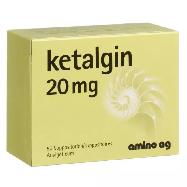 Ketalgin Zäpfchen 20mg 50 Stück Ketalgin Zäpfchen 20mg 50 Stück